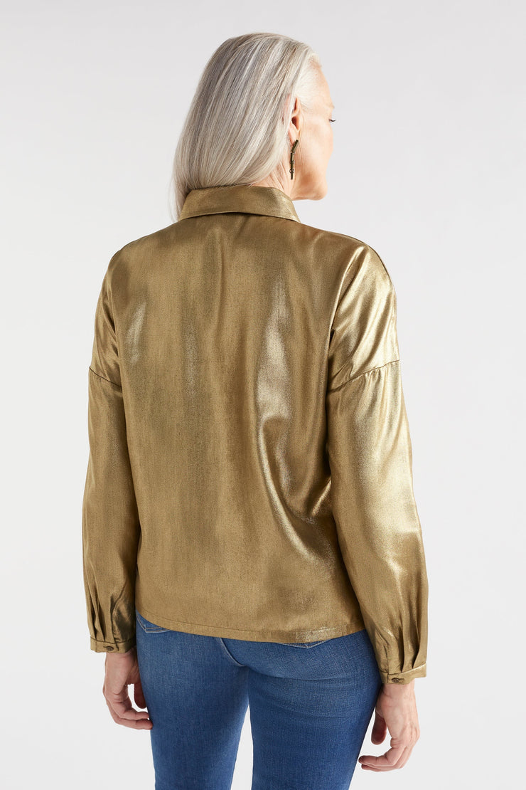 Elk Luche Shirt - Gold Metallic