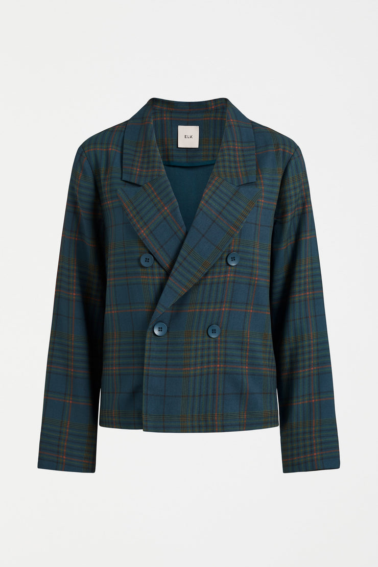 Elk Seine Jacket - Teal Plaid Last One Was $399 Now