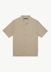 Hemp Cuban Shirt - Taupe