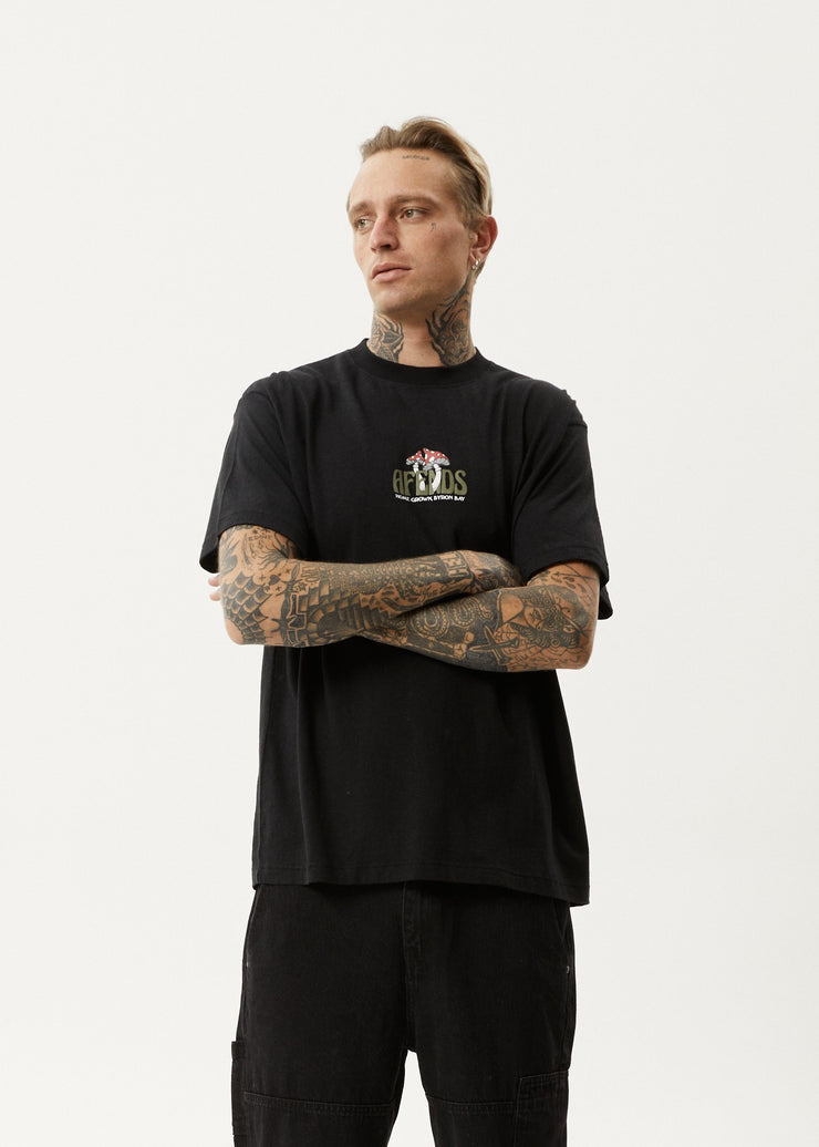 Let It Grow Hemp Boxy Fit Tee - Black