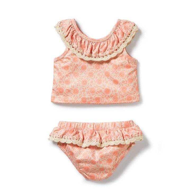 Amelie Floral Crochet 2 Piece Swimsuit