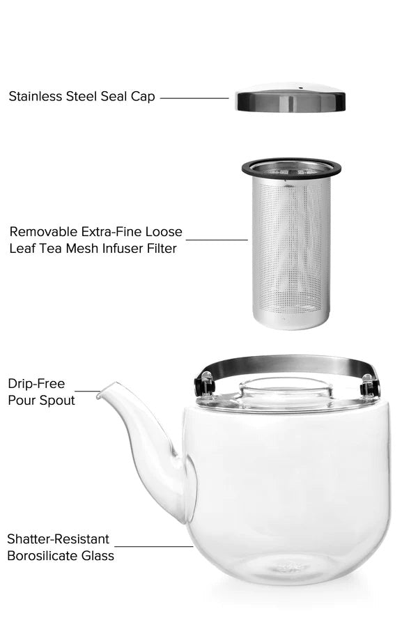 Viva Bjorn Glass Teapot 700ml