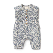 Blue Coral Organic Crinkle Growsuit