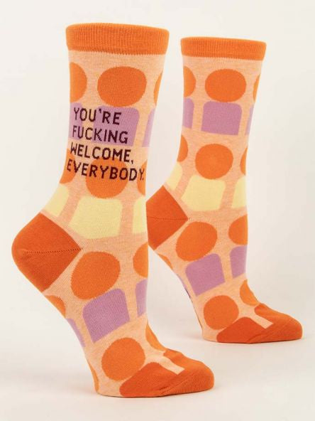 Womens Crew Socks - You&