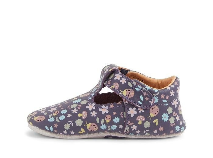 Bobux Soft Soles - Meadow Grape + Floral - Coming Soon