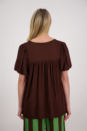 Briarwood Pennie Top - Chocolate Last One Was $289 Now