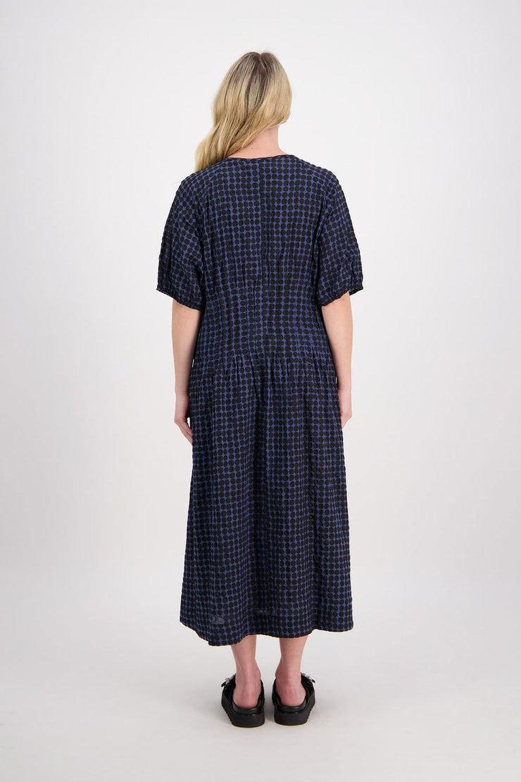 Briarwood Phyllis Dress - Black/Blue Was $399 Now