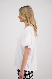 Briarwood Prim Top - White