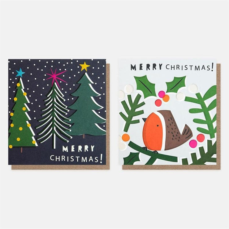 Xmas Cards pack of 8 - Designer Collection