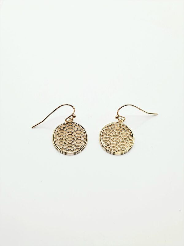 18K French Gold Japonaise Earrings