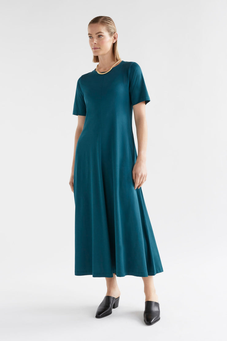 Elk Dega T Shirt Dress - Reed Green