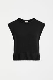 Elk Lunel Knit Vest - Black