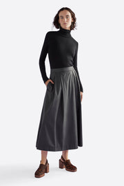 Elk Lustre Skirt - Black Was $399 Now