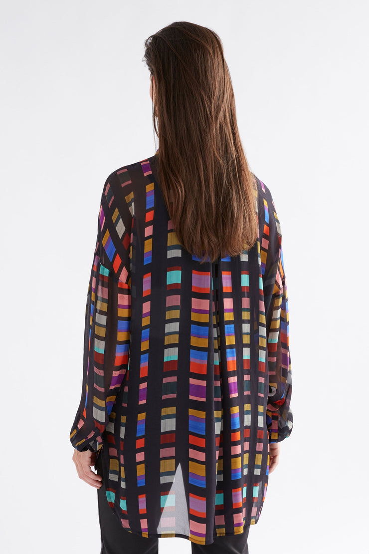 Elk Eir Sheer Shirt - Tessela Print