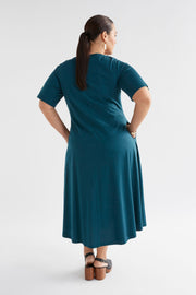 Elk Dega T Shirt Dress - Reed Green