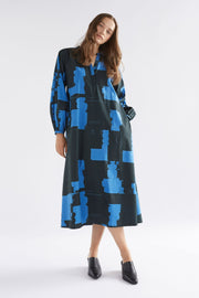 Elk Deze Dress - Blue Rolla Print Was $399 Now