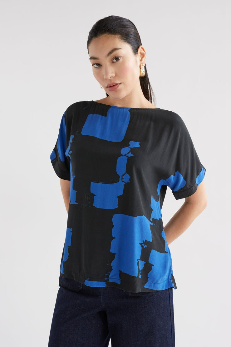 Elk Eneste Top - Blue Rolla Print