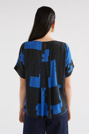 Elk Eneste Top - Blue Rolla Print