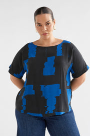 Elk Eneste Top - Blue Rolla Print