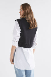 Elk Lunel Knit Vest - Black