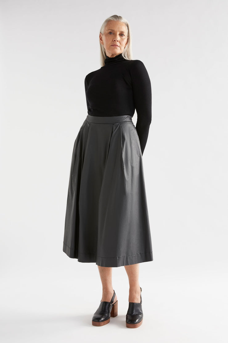 Elk Lustre Skirt - Black