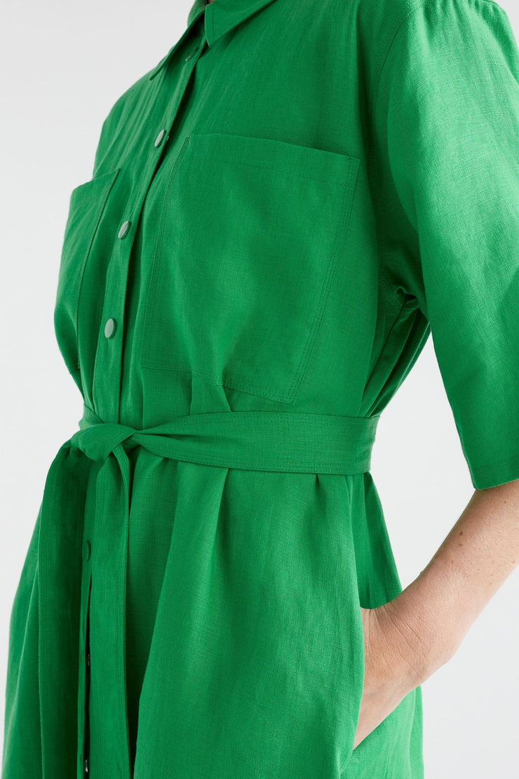 Elk Nayte Dress - Vine Green Last One