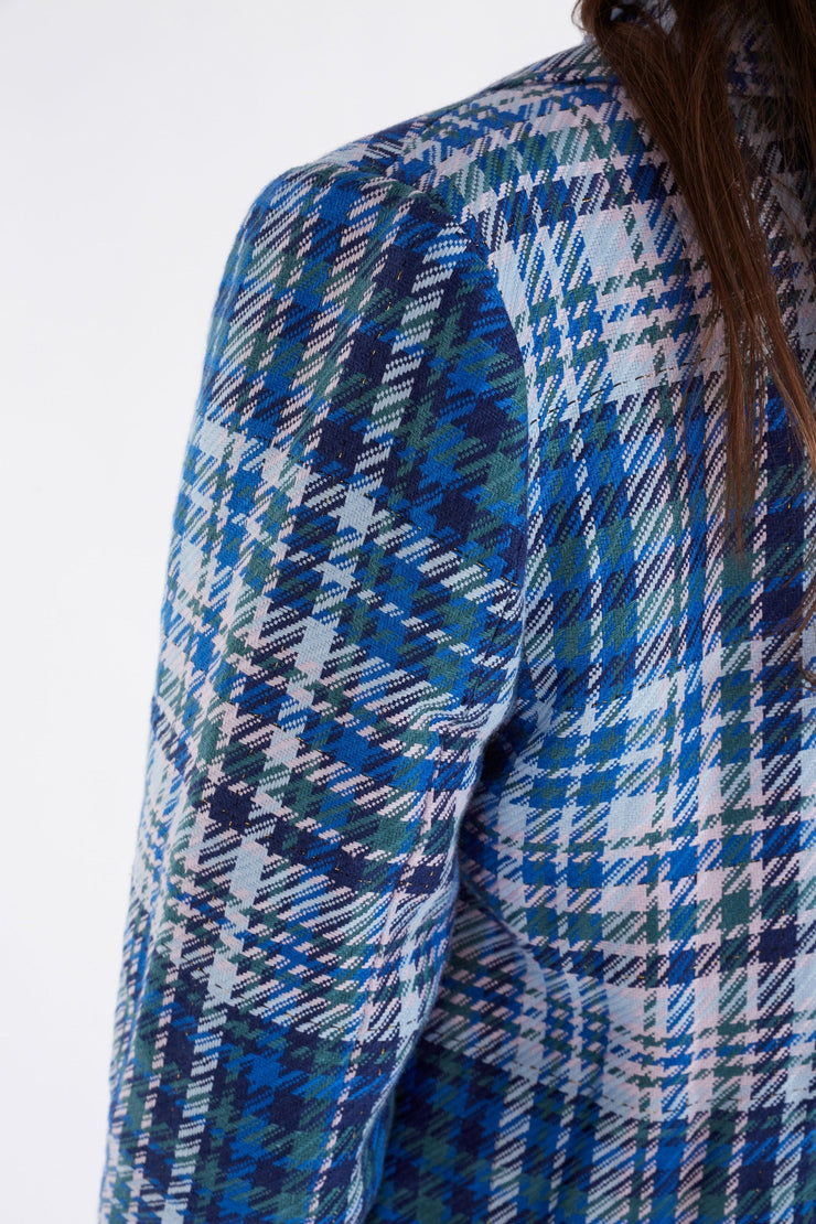 Elk Ranie Jacket - Blue Multi Check