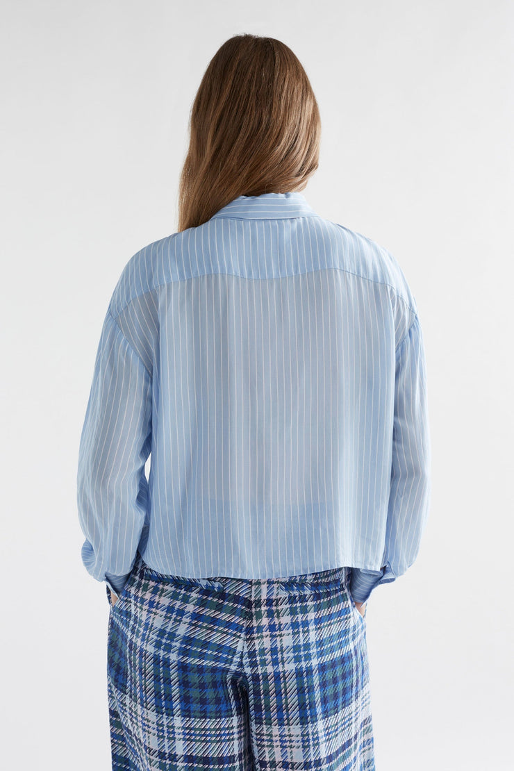 Elk Sera Shirt - Pale Blue Stripe