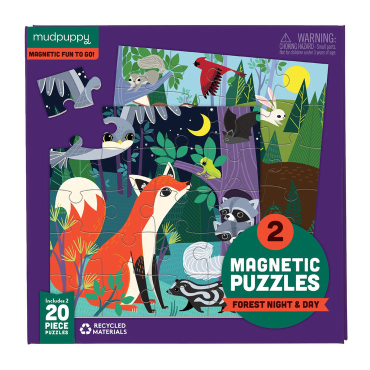 Magnetic Puzzle - Forest Night & Day