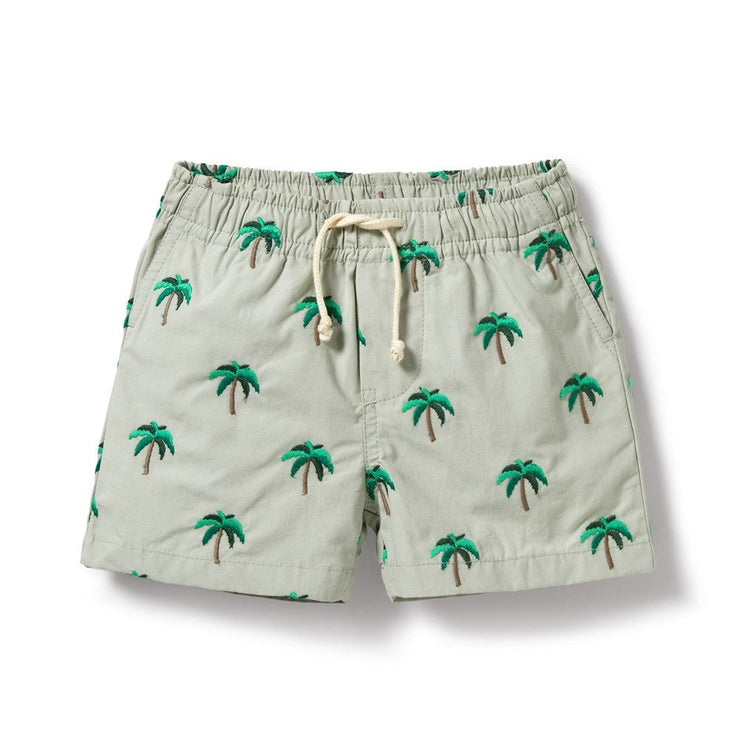 Forest Palm Swim Board Short