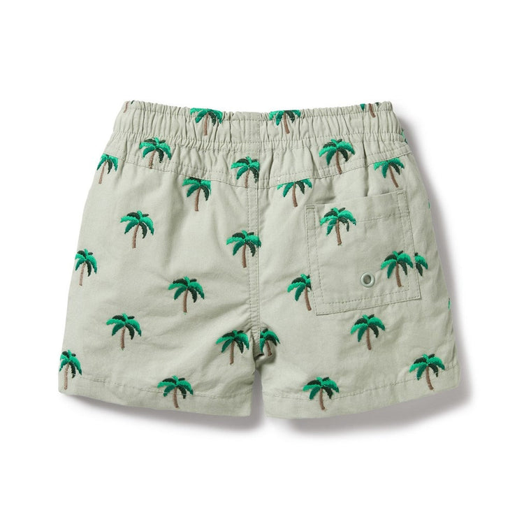 Forest Palm Swim Board Short