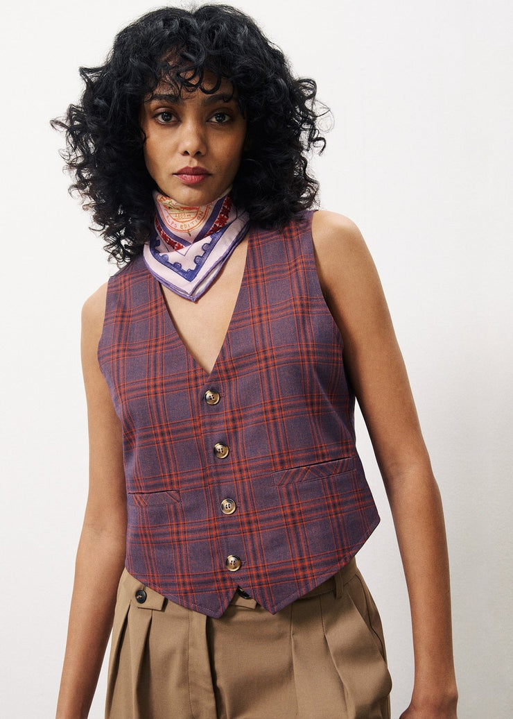 Alix Waistcoat - Violet