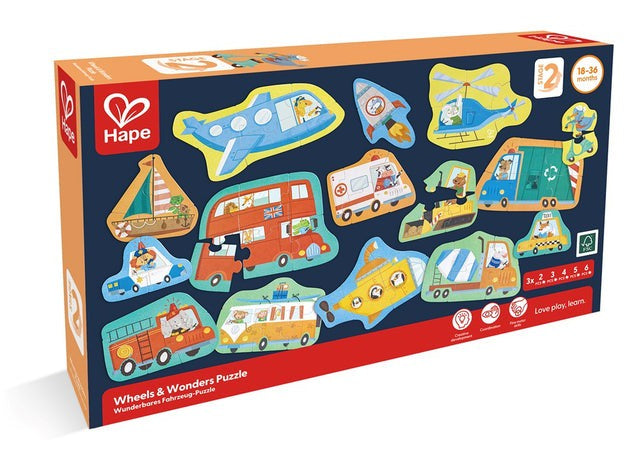 Hape Wheels & Wonders Puzzle