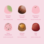 Six Piece Bonbon Selection - Lots of Love