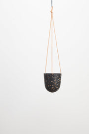 Hanging Black Terrazzo Planter