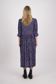 Briarwood Heather Dress - Blue Animal