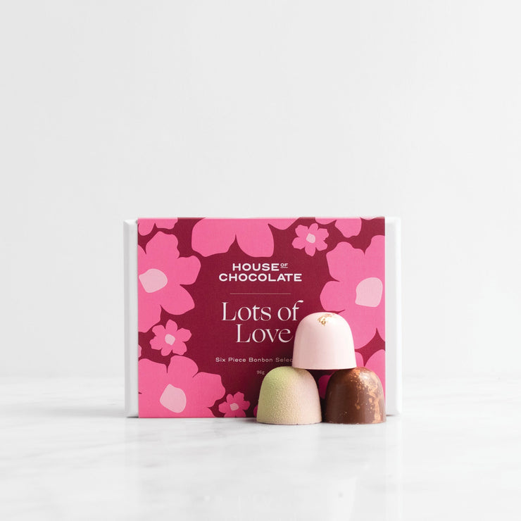 Six Piece Bonbon Selection - Lots of Love