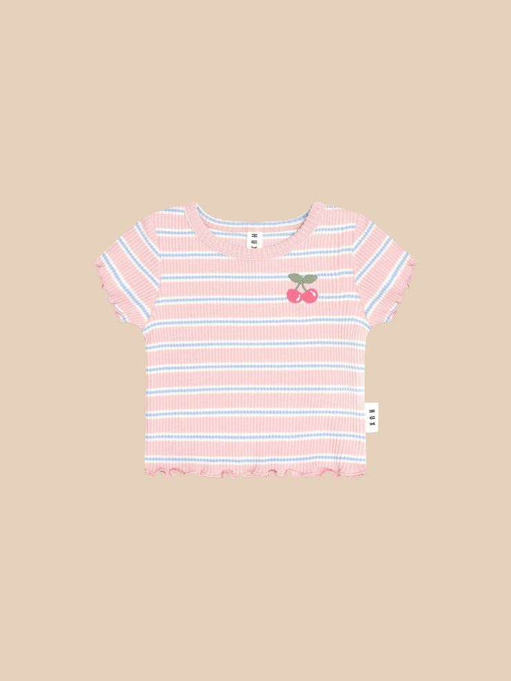 Candy Stripe Rib Tee