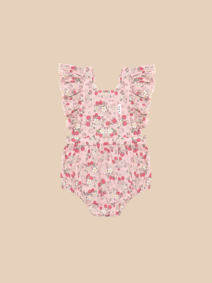 Vintage Strawberry Frill Playsuit