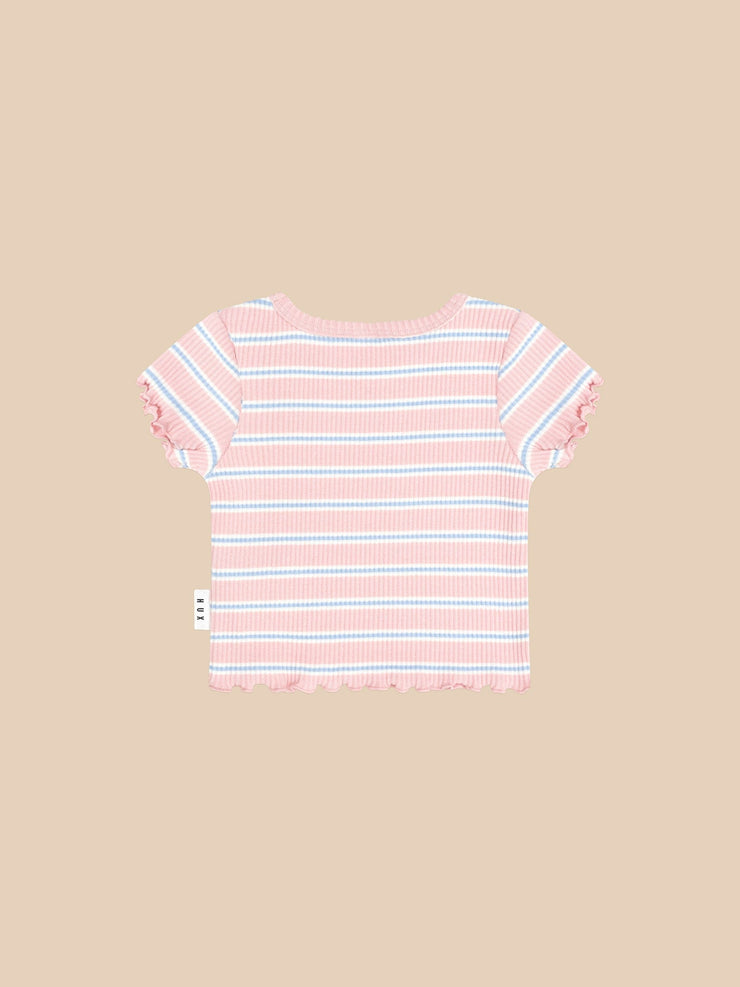 Candy Stripe Rib Tee