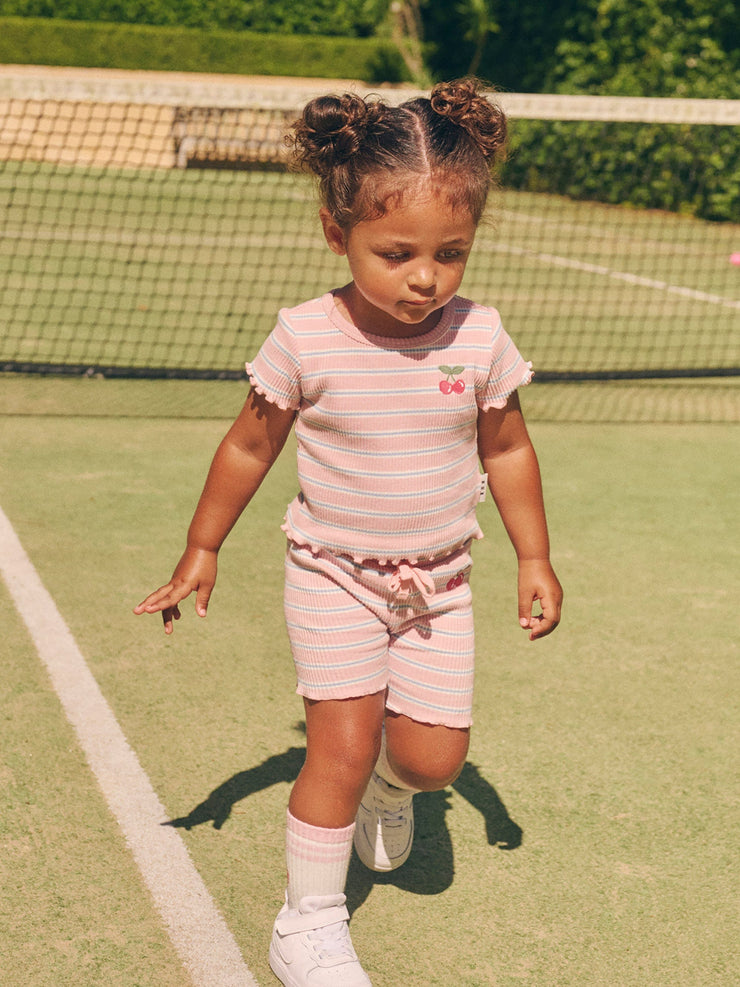 Candy Stripe Rib Tee