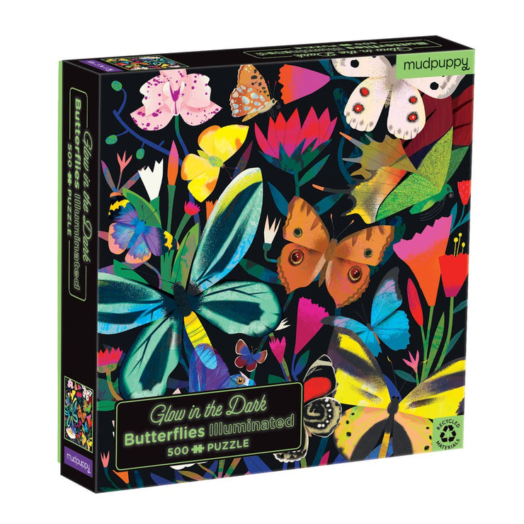 Illuminated Butterflies 500 Piece Glow In The Dark Puzzle