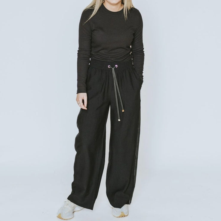 Indiana Wide Leg Pants - Black