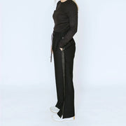 Indiana Wide Leg Pants - Black