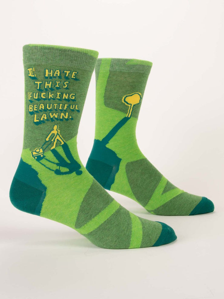 Mens Socks - I Hate This Fucking Beautiful Lawn