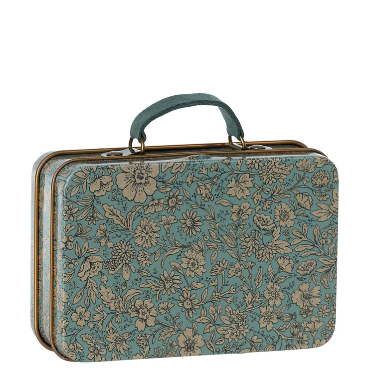 Maileg Metal Suitcase - Blossom Blue