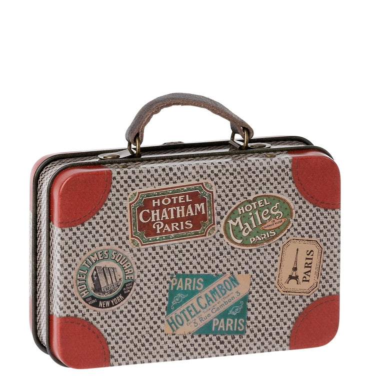 Maileg Metal Suitcase - Grey Travel