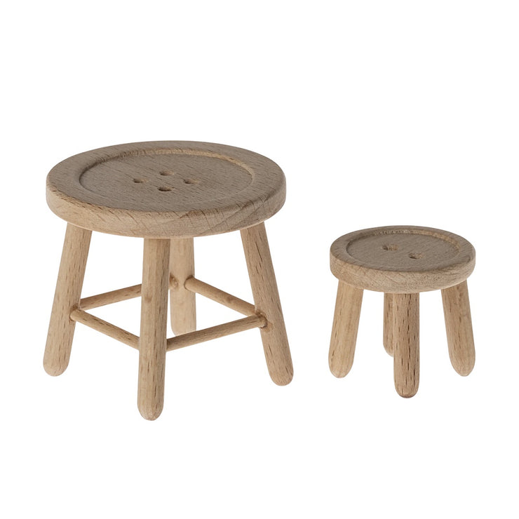 Maileg Table & Stool Set Mouse