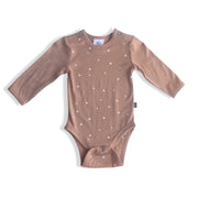 Merino Riley Bodysuit - Biscotti Speckle Was$60 Now