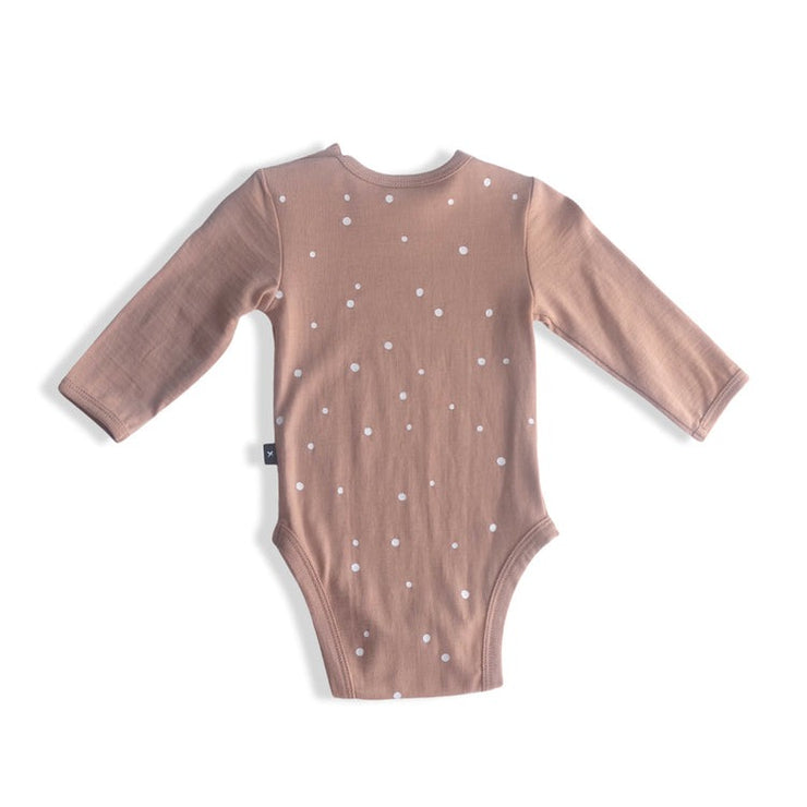 Merino Riley Bodysuit - Biscotti Speckle Was$60 Now